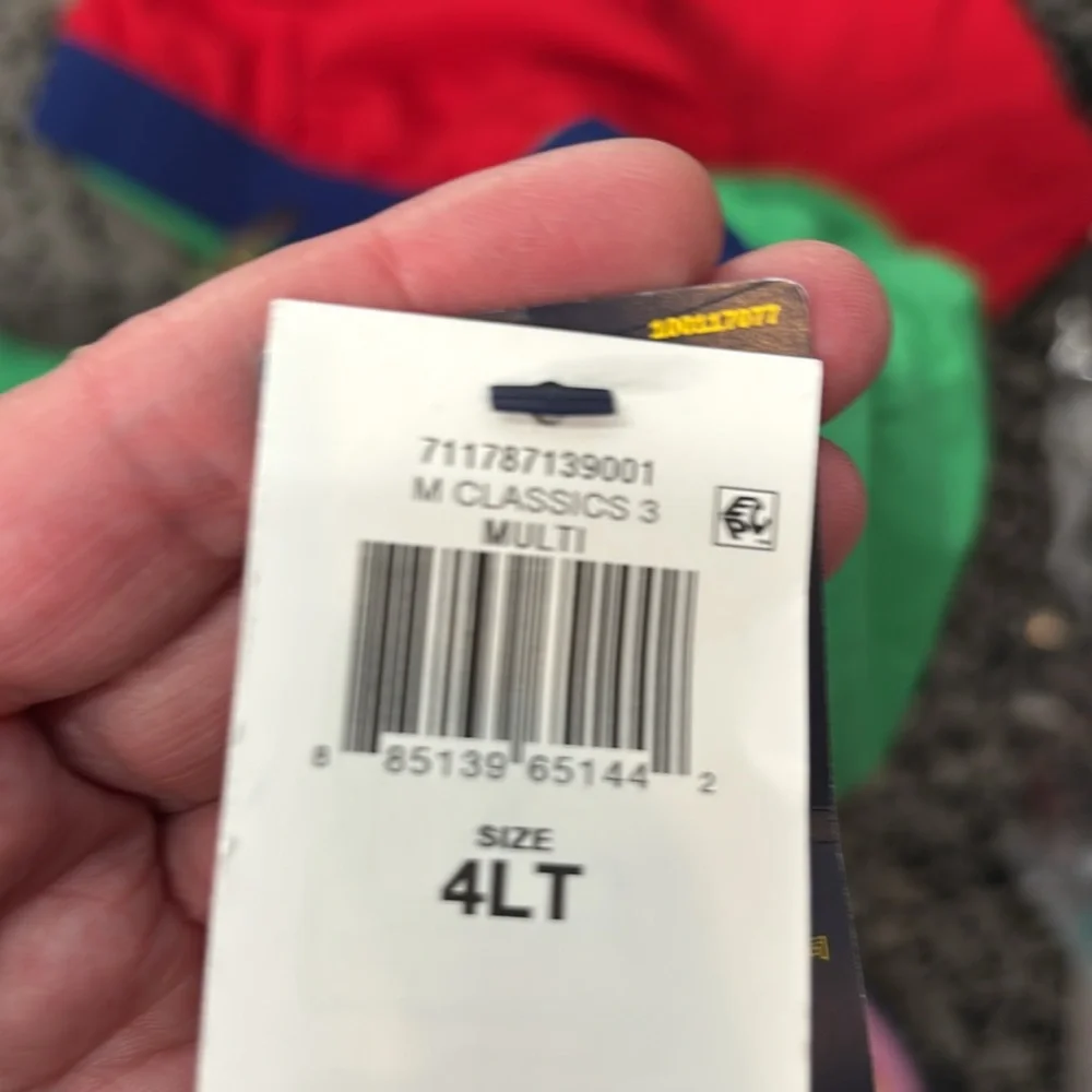 Polo Ralph Lauren Classic Red and Blue Block Board Shorts with Size 4XLT - Picture 6 of 8